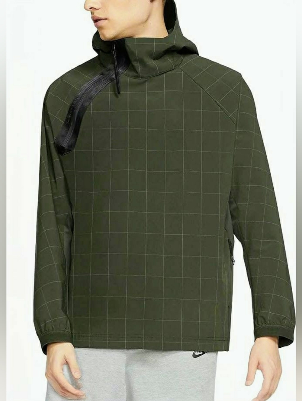 Nike Jacket NSW Tech Pack Green BV4437 371 Woven Hood Side Zip Size  XS